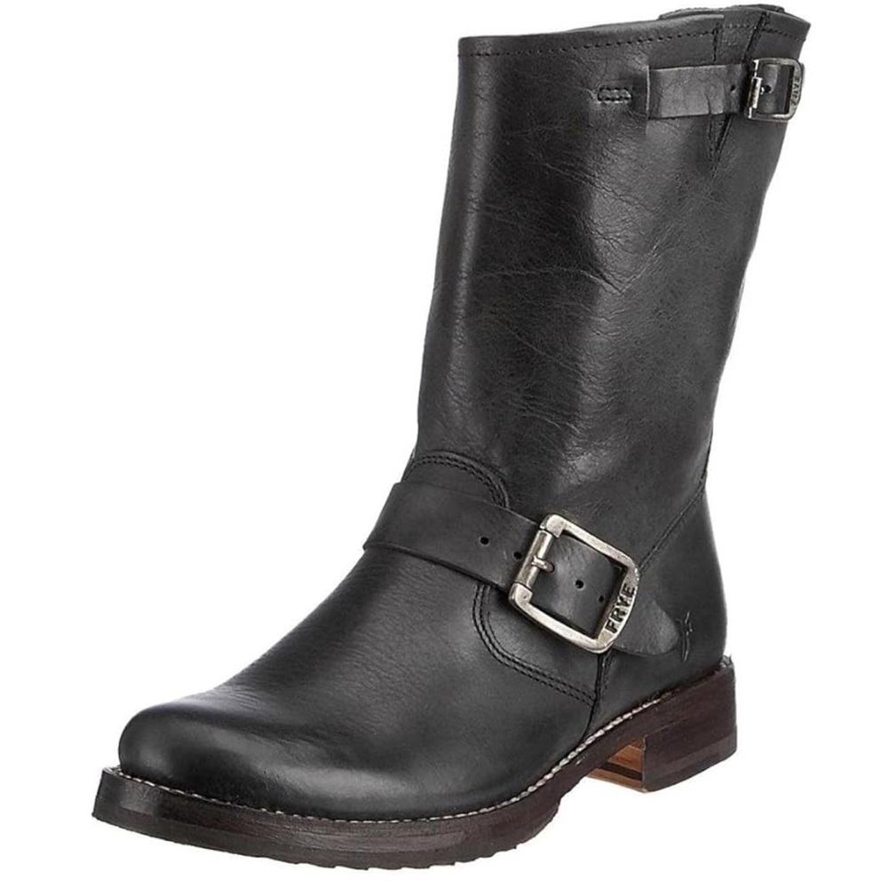 Frye Veronica Short Boots Black Leather